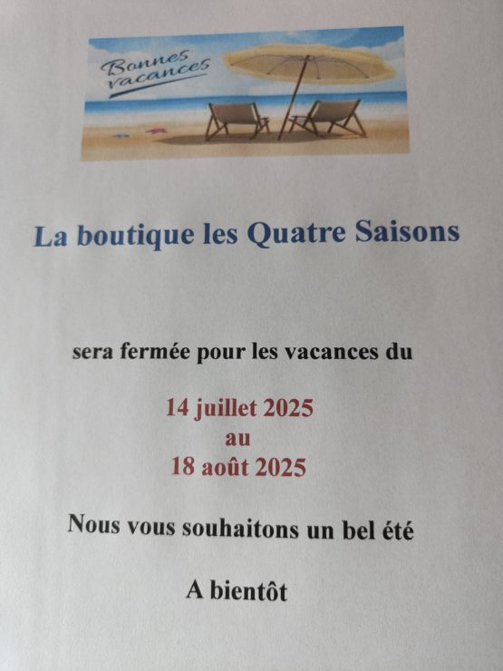 Bonnes vacances